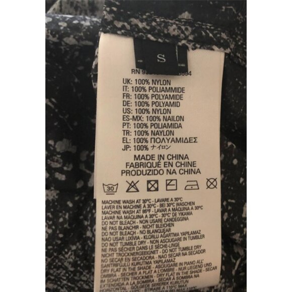 NWT NEW Diesel Funky MO-O-DOTTIE Skirt S Small Drawstring Abstract Splatter. - Picture 8 of 8